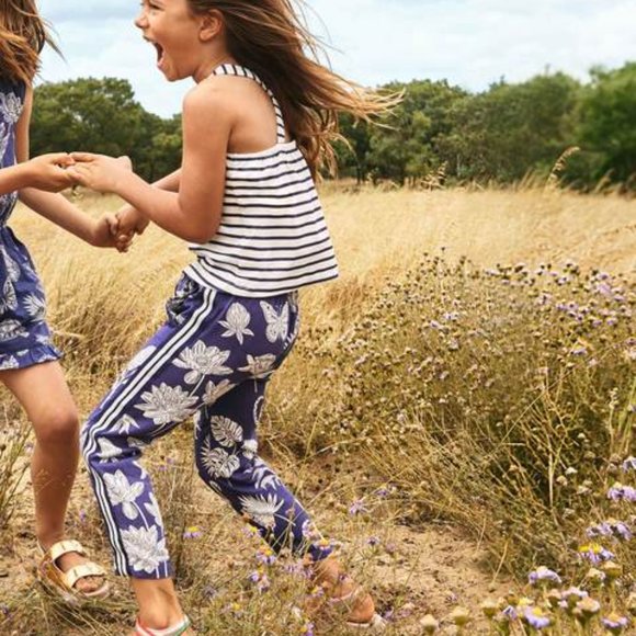 MINI BODEN 13-14 Strawberry Tart Red Stripe Gathered Cross-Back Tank Top - Picture 6 of 8